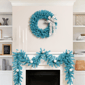 Northlight 9ft. Pre-Lit Turquois Blue Pine Christmas Garland - image 3