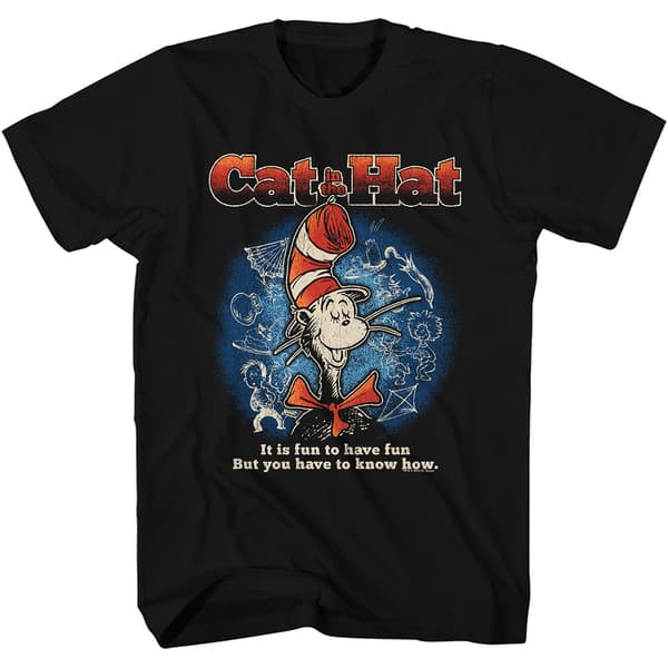 Young Mens Dr. Seuss Short Sleeve Graphic Tee - Black - image 
