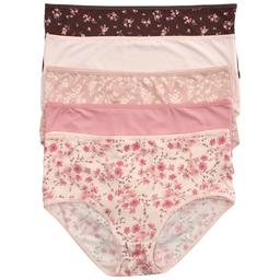 Plus Suze Laura Ashley(R) 5pk Micro Brief Panties - LS8647-5PKC