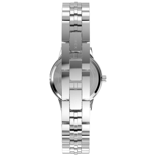 Womens Timex® Silver-Tone Mother of Pearl Dial Watch - TW2Y38400J