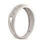 Mens Pure Fire 14kt. White Gold Lab Grown Diamond Trio Band - image 6