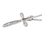 Nova Star® Two-Tone Lab Grown Diamond Cross Pendant Necklace - image 2
