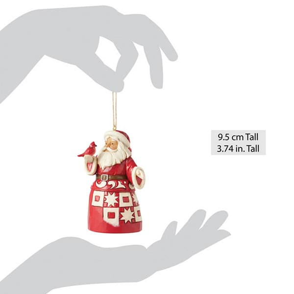 Jim Shore Nordic Noel Santa Hanging Christmas Ornament