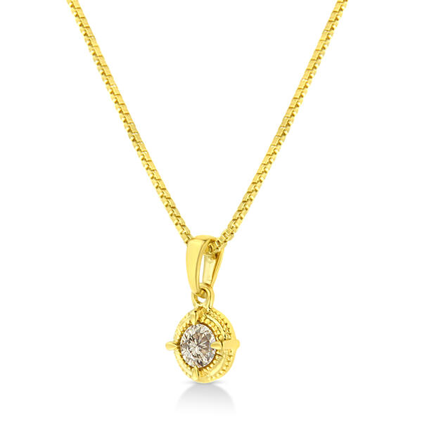 Diamond Classics&#40;tm&#41; 14kt. Yellow Gold 1/5ctw Diamond Pendant - image 