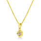 Diamond Classics&#40;tm&#41; 14kt. Yellow Gold 1/5ctw Diamond Pendant - image 1