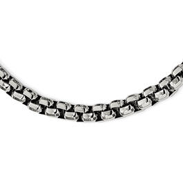 Mens Gentlemen's Classics&#40;tm&#41; Steel Rolo Style Chain Necklace