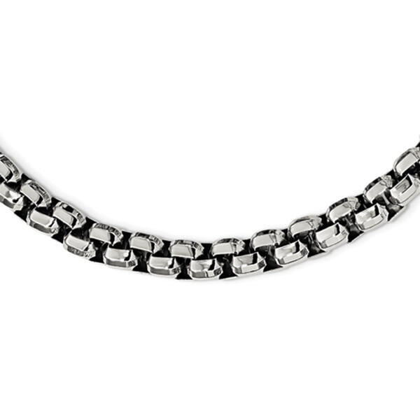 Mens Gentlemen's Classics&#40;tm&#41; Steel Rolo Style Chain Necklace - image 