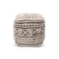 Baxton Studio Cronin Handwoven Hemp Pouf Ottoman - image 3