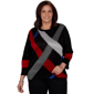 Plus Size Alfred Dunner Dinner Theater Color Block Sweater - image 1