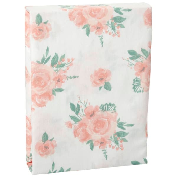 The Peanutshell Floral Fitted Crib Sheet Boscov's