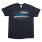 Mens Short Sleeve Thin Blue Line Flag Graphic Tee - image 1