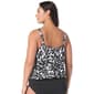 Plus Size Beach House Key West Banded Hem Leaf Tankini Swim Top - image 2