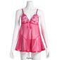 Womens Spree Intimates Mesh Triangle Cup Sequin Babydoll Set - image 6