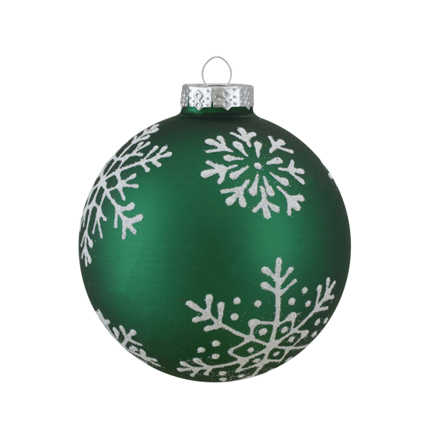 Northlight 4ct. Glittered Snowflakes Christmas Ornaments