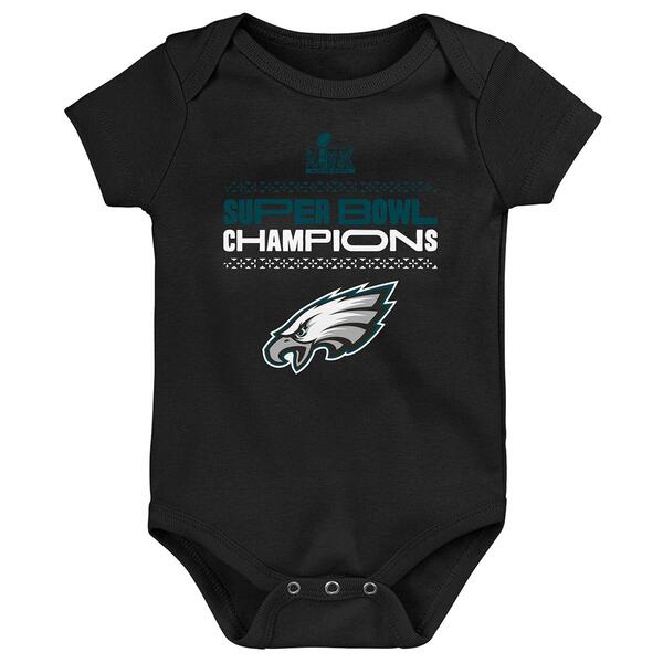 Baby Boy &#40;NB-9M&#41; NFL Eagles Win LIX Super bowl Champions Bodysuit - image 
