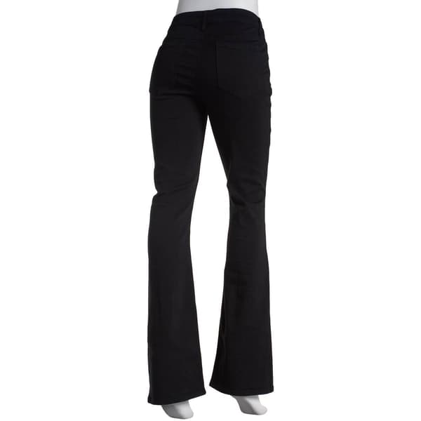 Juniors Celebrity Pink Mid Rise 5 Pocket Basic Bootcut Pants