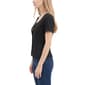 Womens NY Collection Short Sleeve Gold Floral Button Blouse - image 3