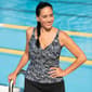 Plus Size Dolfin® Aquashape Botanical Wrap Tankini Swim Top - image 8