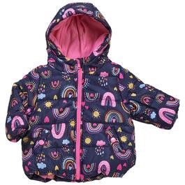 Baby Girl &#40;12-24M&#41; Wippette&#40;R&#41; Rainbow Quilted Jacket