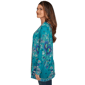 Petite Ruby Rd. Fall Flair Floral Embroidery Open Front Cardigan - image 4
