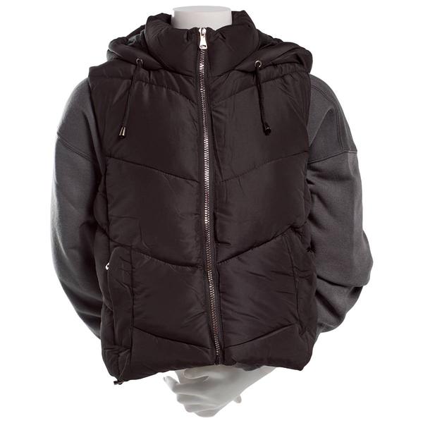 Juniors Snobbish Hedda Vest With Hood - image 