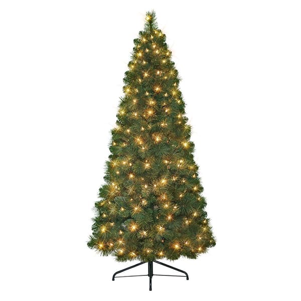 Puleo International 6.5ft. Pre-lit Wall Half Tree