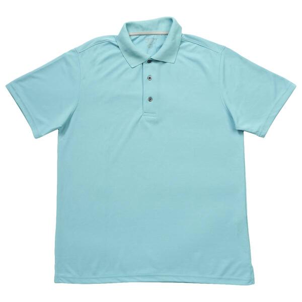 Mens Architect&#40;R&#41; Solid Mesh Stitch Short Sleeve Golf Polo - image 