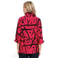 Petite Ali Miles 3/4 Sleeve Abstract Button Front Tunic Blouse - image 2