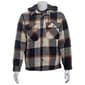 Mens Mountain Ridge Flannel Jacket w/ Chest Protector - Blue/Tan - image 2