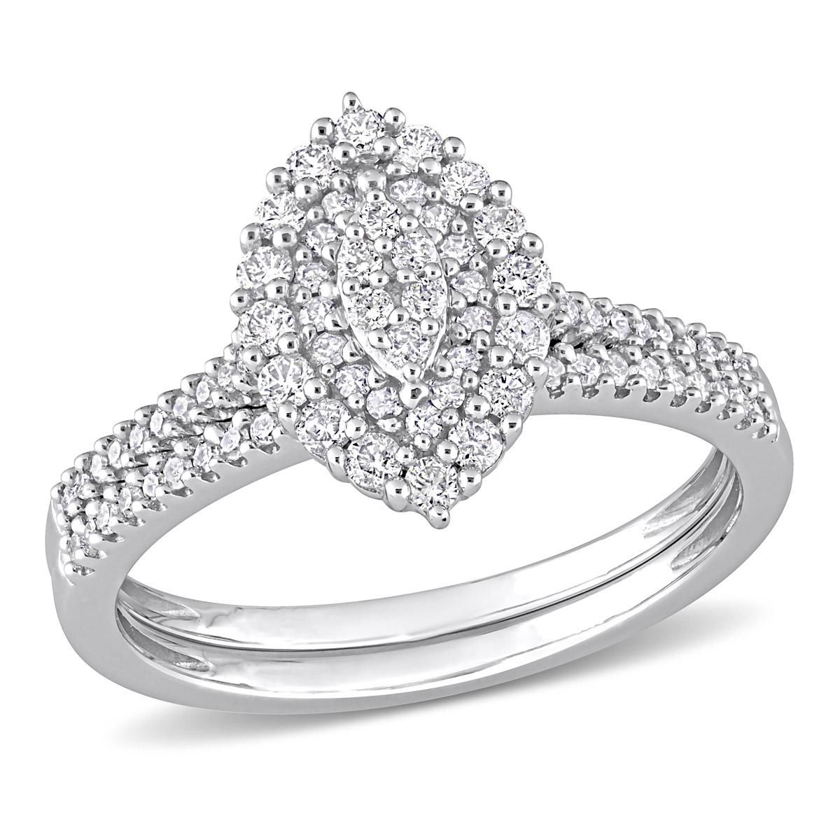 Diamond Classics™ 10kt. White Gold 1/2ctw. Diamond Bridal...