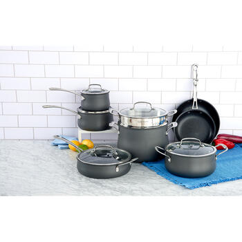 3 Quart Saucepan with Cover - Contour Hard Anodized Cookware