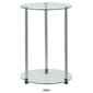 Convenience Concepts Designs2Go Glass 2 Tier Round End Table - image 5