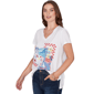 Womens Ruby Rd. Set Sail Short Sleeve Postcard Graphic Tee - image 3