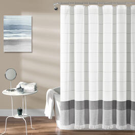 Lush Decor&#40;R&#41; Stripe Yarn Dyed Tassel Fringe Curtain