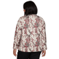 Plus Size Emaline Country Code Mock Neck Leopard Blouse - image 2