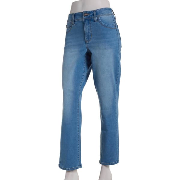 Petite Royalty Curve Confidence 5-Pocket Straight Leg Jeans