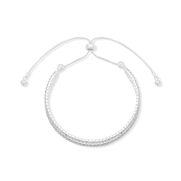 You're Invited Two-Row Pave Slider Bracelet - image 
