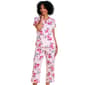 Womens Karen Neuburger Short Sleeve Floral Keyhole Pajama Set - image 1