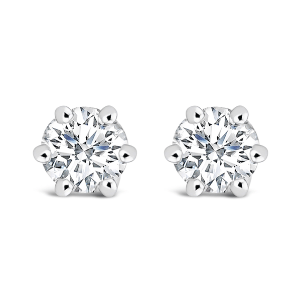 Haus of Brilliance 1/2ctw. Lab-Grown Diamond Halo Stud Earrings - image 