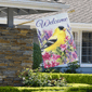 Northlight 40in. Welcome Yellow Finch Spring House Flag - image 3