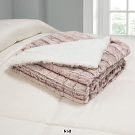 Blue Ridge Home Fashions Micromink/Sherpa Throw