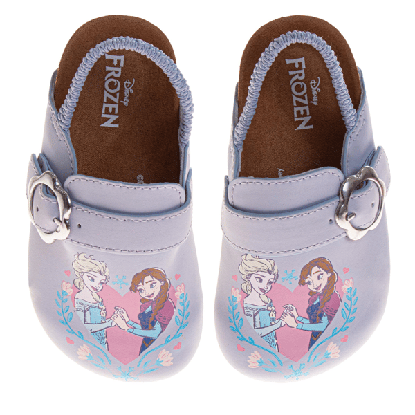 Toddler Girls Disney™ Frozen Anna & Elsa Heel Strap Cork Mules - image 