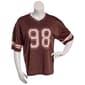 Juniors Derek Heart Mesh Oversized Boxy Football Tee- Brown - image 2