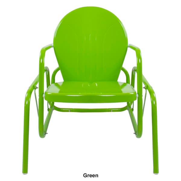 Northlight Seasonal Retro Metal Tulip Glider Patio Chair