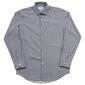 Mens Christian Aujard Fitted Dress Shirt - Black/White Plaid - image 1