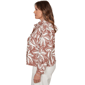 Plus Size Skye’s the Limit Blooming Pastels Leaf Denim Jacket - image 4