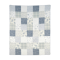 Donna Sharp Blue Pastures Cotton Quilted Throw - image 1