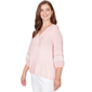 Plus Size Ruby Rd. Renaissance Romance Silky Gauze Lace Trim Pea - image 3