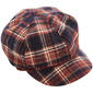 Womens Madd Hatter Plaid Newsboy Hat - image 2