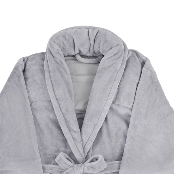 Sutton Home Weighted Long Sleeve Velvet Robe